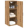 Armoire murale chêne artisanal 34,5x34x90 cm bois d'ingénierie