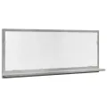 Armoire à miroir de salle de bain gris béton bois d'ingénierie
