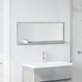Armoire à miroir de salle de bain gris béton bois d'ingénierie