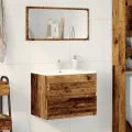 Armoire de salle de bain vieux bois bois d'ingénierie