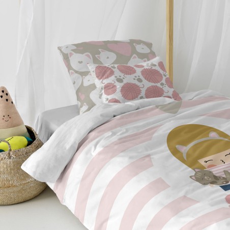 Duvet cover set HappyFriday HAPPYNOIS Multicolour 28 x 4 x 38 cm