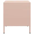 Tables de chevet 2 pcs rose 35x39x43,5 cm acier
