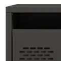 Tables de chevet 2 pcs noir 35x39x43,5 cm acier