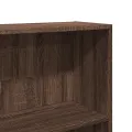 Bibliothèque chêne marron 80x24x176 cm bois d'ingénierie