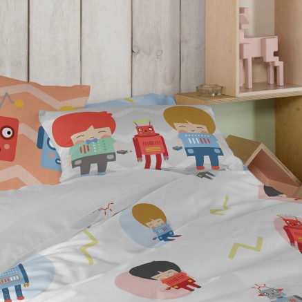 Housse de coussin HappyFriday Beep Multicouleur 50 x 30 cm 2