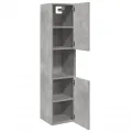Armoire de salle de bain suspendue gris béton bois d'ingénierie