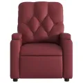 Fauteuil inclinable électrique Rouge bordeaux Similicuir