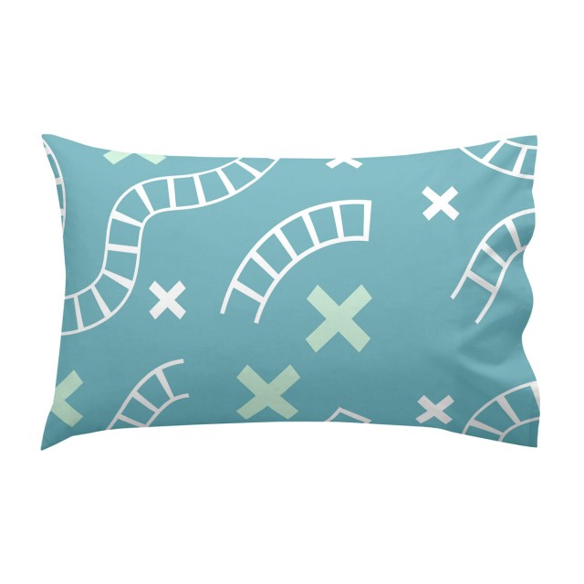 Set di Lenzuola HappyFriday Happynois Train Multicolore Culla Neonato