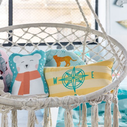 Housse de coussin HappyFriday World Map Multicouleur 50 x 30 cm 2