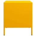 Tables de chevet 2 pcs jaune moutarde 35x39x43,5 cm acier