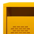 Tables de chevet 2 pcs jaune moutarde 35x39x43,5 cm acier