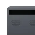 Meuble TV anthracite 101,5x39x43,5 cm acier laminé à froid