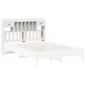 Tête de lit avec rangement blanc 160 cm bois massif de pin