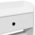 Tête de lit avec rangement blanc 160 cm bois massif de pin