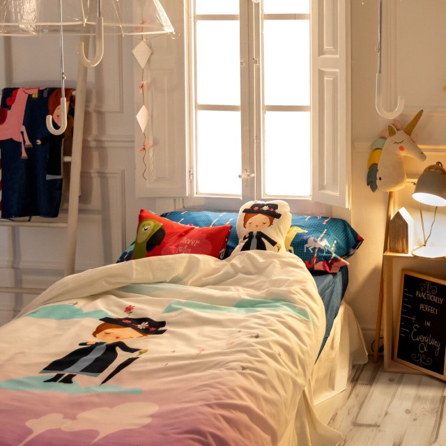 Juego de funda nórdica HappyFriday Mr Fox Nanny Multicolor Cama de 80