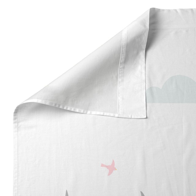 Jeu de draps HappyFriday Mr Fox Nanny Multicouleur Lit de bébé 2 Pi