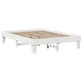 Cadre de lit sans matelas blanc 150x200 cm bois de pin massif