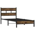 Cadre de lit sans matelas avec tête de lit 80x200 cm