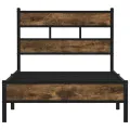 Cadre de lit sans matelas avec tête de lit 80x200 cm