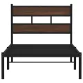 Cadre de lit sans matelas avec tête de lit 100x190 cm