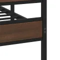 Cadre de lit sans matelas avec tête de lit et pied de lit