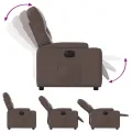 Fauteuil inclinable électrique Marron Similicuir