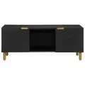 Table basse noir 100x54x40 cm bois d'ingénierie