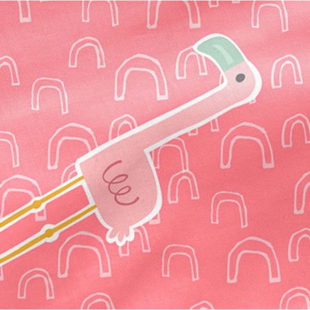 Sábana Bajera HappyFriday MOSHI MOSHI Multicolor Rosa 70 x 140 x 14 c 2