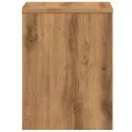 Table de chevet chêne artisanal 40x30x40 cm bois d'ingénierie