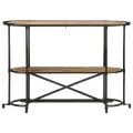 Table console 110x42x76 cm bois massif de manguier brut