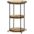 Table d'appoint Ø55x83 cm bois de manguier massif