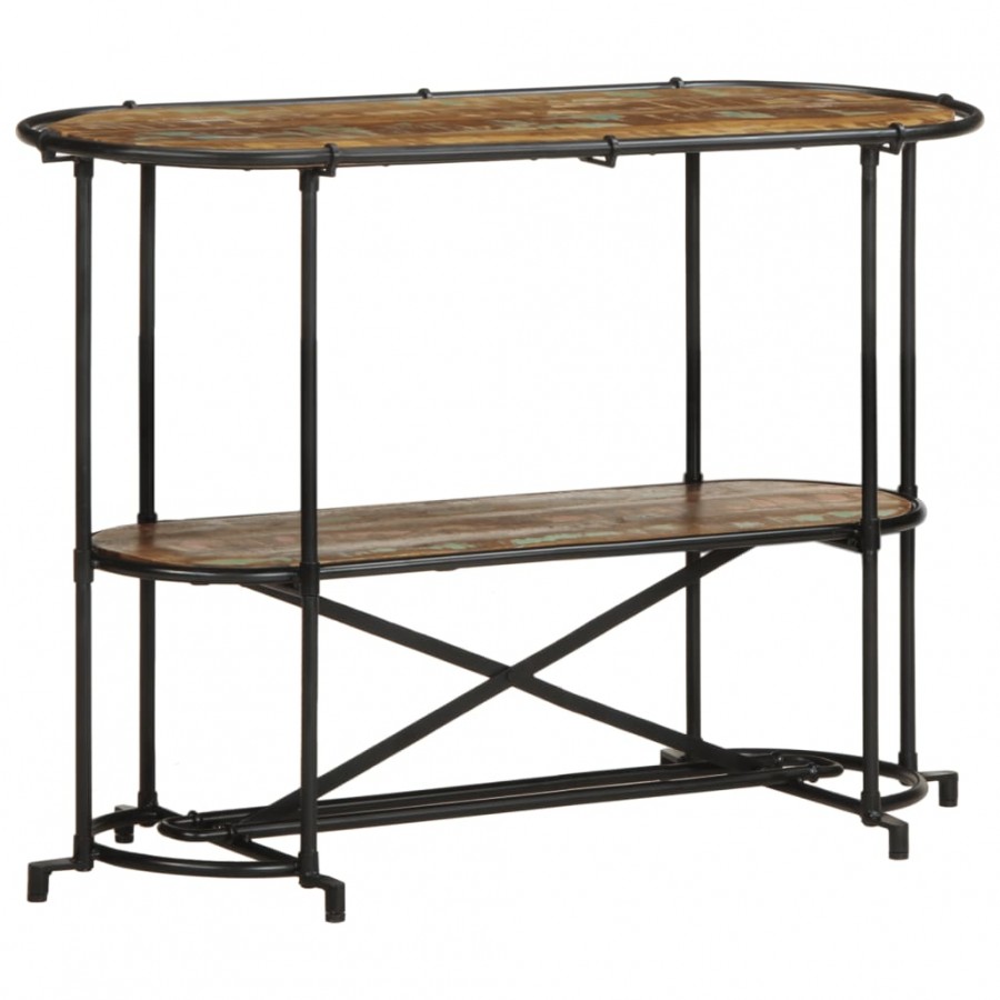 Table console 110x42x76 cm bois massif de récupération