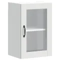 Armoire murale de cuisine avec porte en verre Porto blanc
