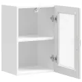 Armoire murale de cuisine avec porte en verre Porto blanc