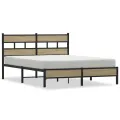 Cadre de lit sans matelas chêne sonoma 160x200 cm