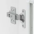 Armoire murale de cuisine avec porte en verre Porto gris béton