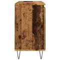 Armoire de lavabo de salle de bain vieux bois 65x33x60 cm