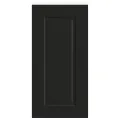 Armoire murale de cuisine Porto noir bois d'ingénierie