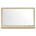 Étagère de salle de bain à miroir chêne sonoma bois ingénierie