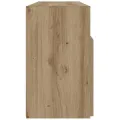 Meuble TV avec lumières LED chêne artisanal bois d'ingénierie