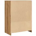 Armoire de salle de bain chêne artisanal 60x33x80 cm