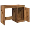 Bureau vieux bois 100x50x76 cm bois d'ingénierie