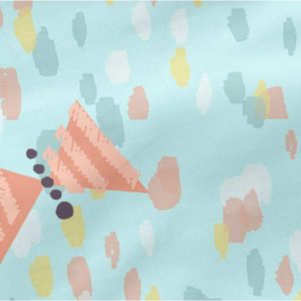 Lenzuolo con angoli HappyFriday MOSHI MOSHI Azzurro Multicolore 70 x 1 2