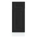 Armoire de cuisine Porto noir bois d'ingénierie