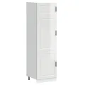 Armoire de cuisine Porto blanc brillant bois d'ingénierie