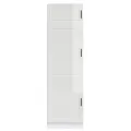 Armoire de cuisine Porto blanc brillant bois d'ingénierie