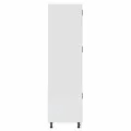 Armoire de cuisine Porto blanc brillant bois d'ingénierie