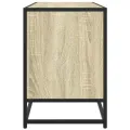 Meuble TV chêne sonoma 100x35x50 cm bois d'ingénierie et métal