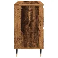Armoire de salle de bain vieux bois 80x33x60 cm bois ingénierie