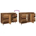 Armoire de salle de bain vieux bois 80x33x60 cm bois ingénierie